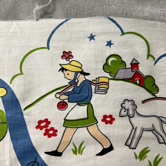 Vintage Waverly Storyteller Nursery Rhymes Cotton fabric Panel 36x 17 *READ* - Picture 12 of 16